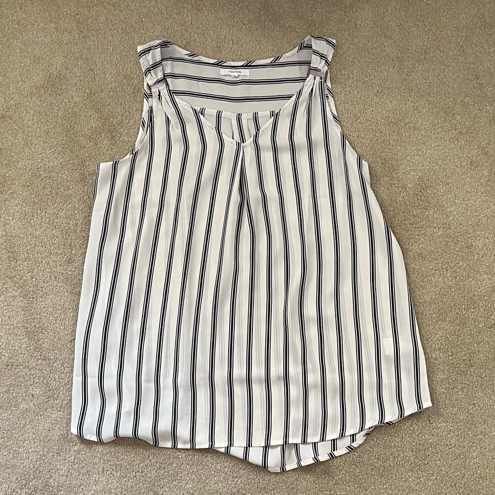 Maurices black & cream tank